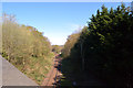 Railway line seen from Lower Quarry Road, Bradley