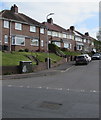 Dark green cabinet on a Brynglas corner, Newport