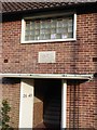 Date stone on a block of flats in Weycombe Road