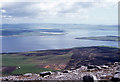 View across Hoy Sound to Stromness and Graemsay from the summit of Cuilags