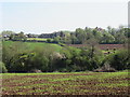 Doverdale Manor and Farm from across the valley