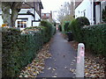 Path between Holyoake Walk and Denison Close