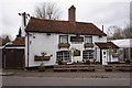 TQ0476 : The White Horse on Bath Road, Longford by Ian S