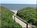 Path to Beach and Boat Compound, Whitley Bay