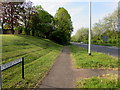 Pavement on the east side of the  A4051 Cwmbran Drive, Llantarnam, Cwmbran