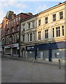 Former Gillies premises at the bottom of Stow Hill, Newport