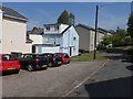 Cars parked off Sandford Walk, Exeter