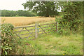 Gates onto bridleway near Glebe Farm