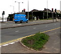 Blue van, Malpas Road, Newport