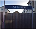 Addlestone Station Sign