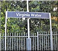 Virginia Water Station sign