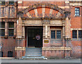 Detail of former school, Sansome Walk, Worcester