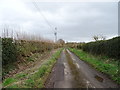 Lane towards Shawbroom Farm