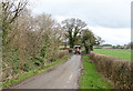 Agricultural vehicle on Gorsy Lane