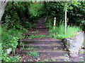 Steps ascending from Tredegar Road, New Tredegar