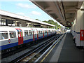 Eastbound Piccadilly Line train at Northfields