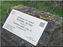 NT3168 : Plaque, Sheriffhall Roundabout by Richard Webb