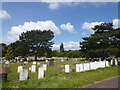 TQ4677 : War graves in Woolwich New Cemetery by Marathon