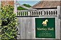 Easton: Martley Hall Stud sign