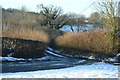 Snowy road junction, Lidwells Lane