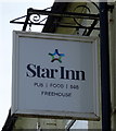 Sign for the Star Inn, Weaverthorpe