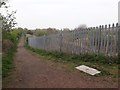 Bridleway beside the East Coast Mainline Railway