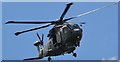 Merlin helicopter over Blackhill