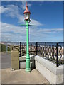 NZ3572 : Sewer Gas Lamp, Watts Slope, Spanish City Plaza by Geoff Holland