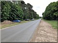 TF6828 : Closure of the historic parking and picnic verges near Sandringham House in Norfolk by Richard Humphrey
