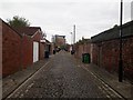 NZ2468 : Back lane between Archibald Street and Regent Road, Gosforth, Newcastle upon Tyne by Graham Robson