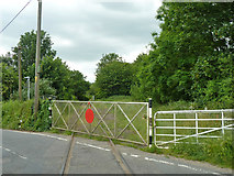 TR2648 : Level crossing gate, East Kent Railway by Robin Webster