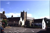 TM4249 : Orford - Market Hill and St Bartholomew's Church by Colin Park