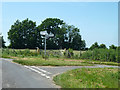 TR2754 : Lane junction west of Upper Rowling Farm by Robin Webster