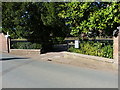 Railings outside the front of Muxton House