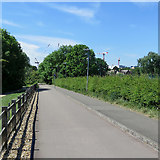 TL4358 : The Cambridge end of the Coton cycle path by John Sutton