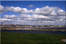 NJ9605 : Aberdeen North Pier and the seafront beyond by Colin Park