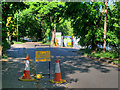 Approach to Recycling Centre on Cemetery Road