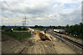 Construction of Wendover Bypass beside Wendover Station (1997)