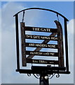 The Gate name sign, Llanfrechfa, Torfaen