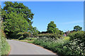 Lane east of Badger in Shropshire