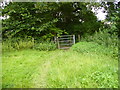 Gate next to Hughenden Stream