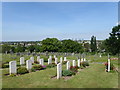 TQ4276 : War graves in Greenwich Cemetery by Marathon
