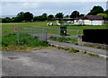 Entrance to the east side of the village sports ground, Ponthir, Torfaen