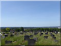 Part of the view from Greenwich Cemetery