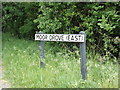 Moor Drove (East) sign