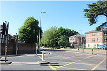 TQ0997 : Hempstead Road at the junction of Langley Way by David Howard