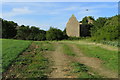 Remnants of Crowhill farm buildings by the bridleway