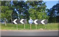 Roundabout on the A3400, Tredington