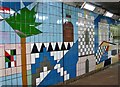 TG2208 : Tiled mural in the Chapelfield underpass by Evelyn Simak