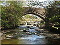 Gossipgate Bridge and a waterfall on the River Nent